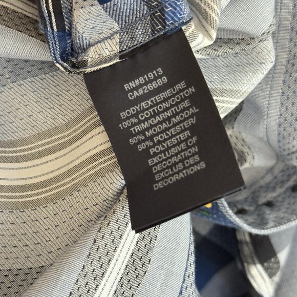 ROBERT GRAHAM Shirt Men’s XL METROPOLIS BIG CITY Contrasting Collar Cuffs - Picture 16 of 16